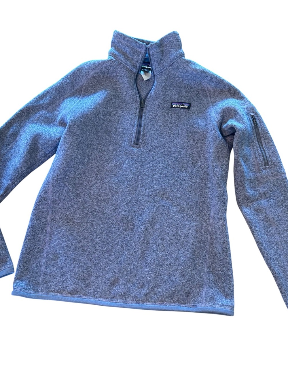 Patagonia Womens Better Sweater 1/4 Zip Pullover in Purple,Medium,Comfy Layering - Picture 7 of 13